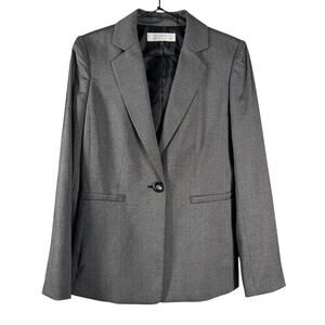NWT Tahari Black & White Kristine Blazer Notched Lapel Single Breasted Size 4